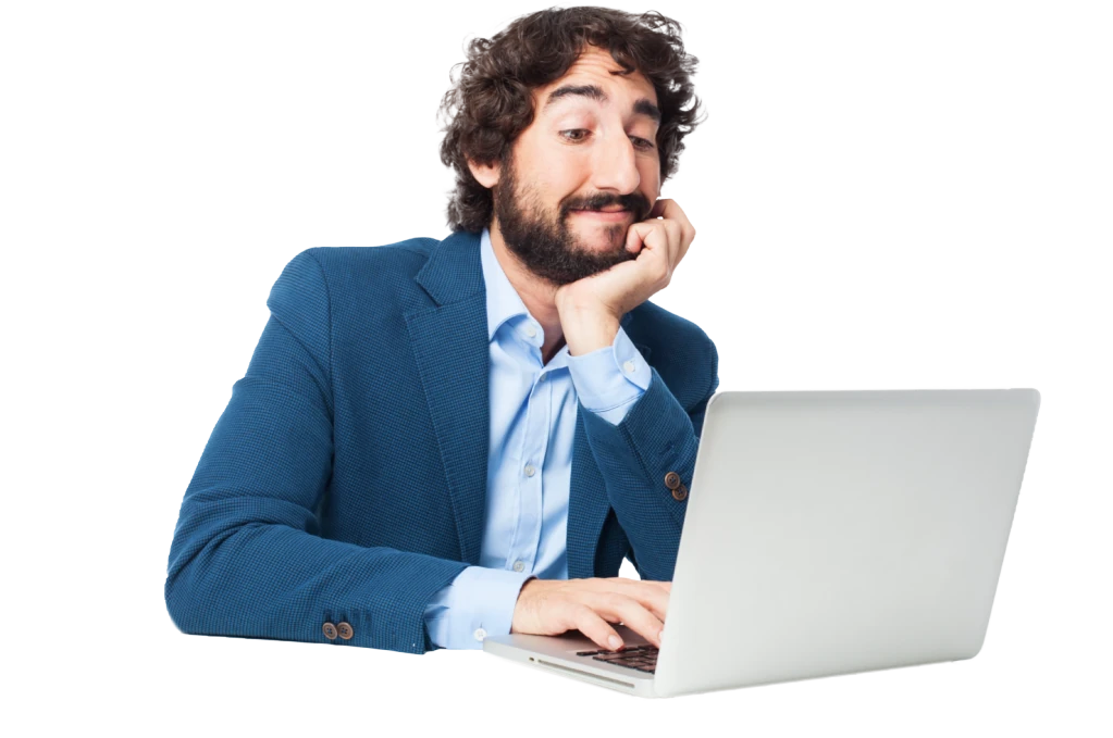 Utilisateur consultons un site de location de vacances sur PC